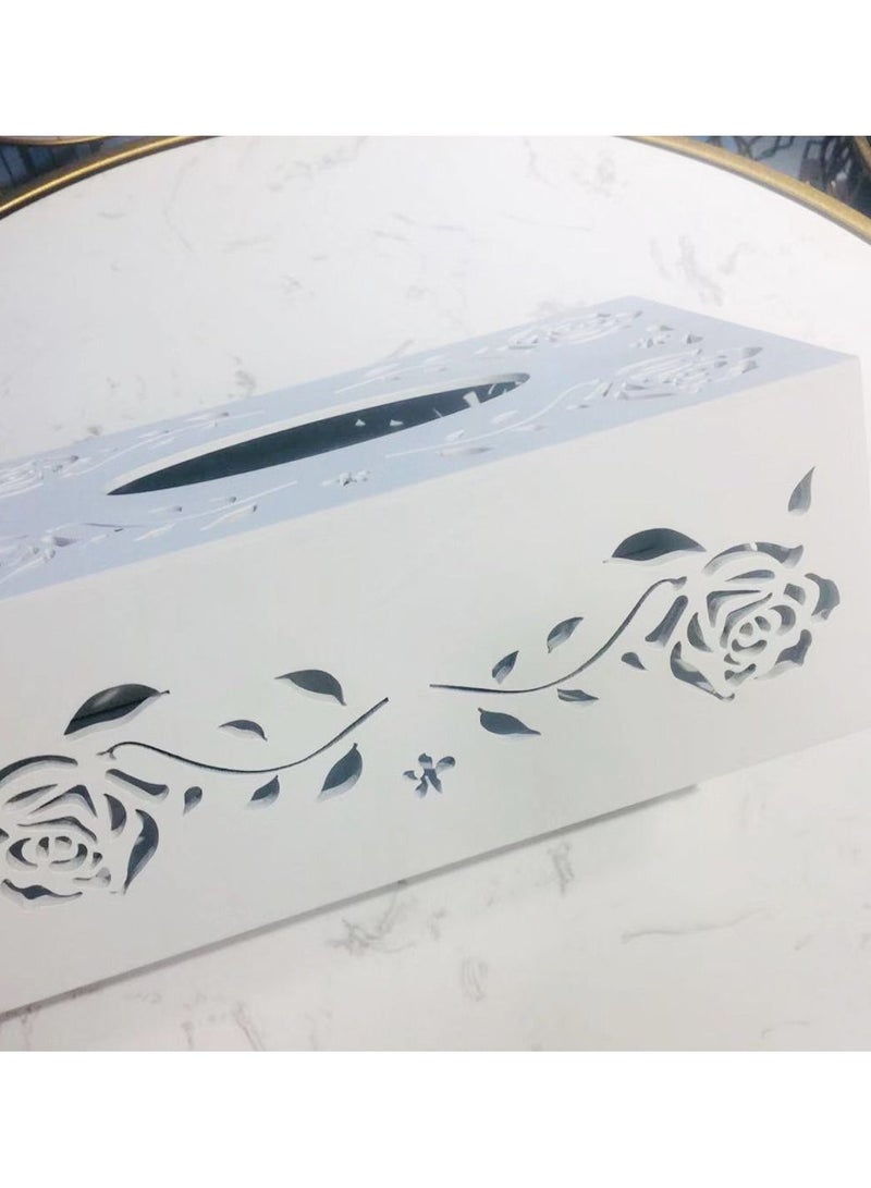 FFD Tissue Box Solid Wood Napkin Holder Case Simple Stylish Car Paper Holder Slide Out Bottom Kleenex Box  - Image 4