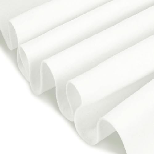 CHENGZHG Felt Fabric 18 mm Thick 36 x 72 Soft Durable Felt by The Yard Felt Sheets for Arts and Crafts DIY Sewing Crafting Projects White - Image 3