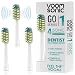 Voom Sonic - Go 1 Replacement Heads | Replacement Brushes | Advanced Bristle Technology| Soft DuPont Nylon Bristles | Oral Care, 4 Count (Pack of 1) - Image 2