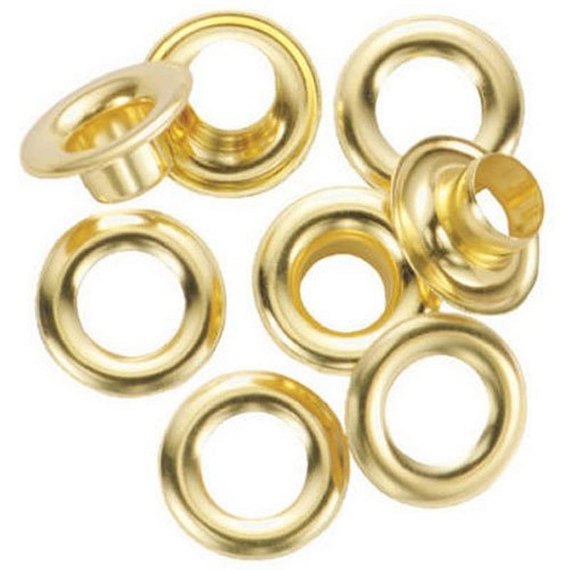 General Tools 1261-2 Rustproof Solid Brass, 3/8-Inch 3/8" Grommet Refill, 24 Sets - Image 1
