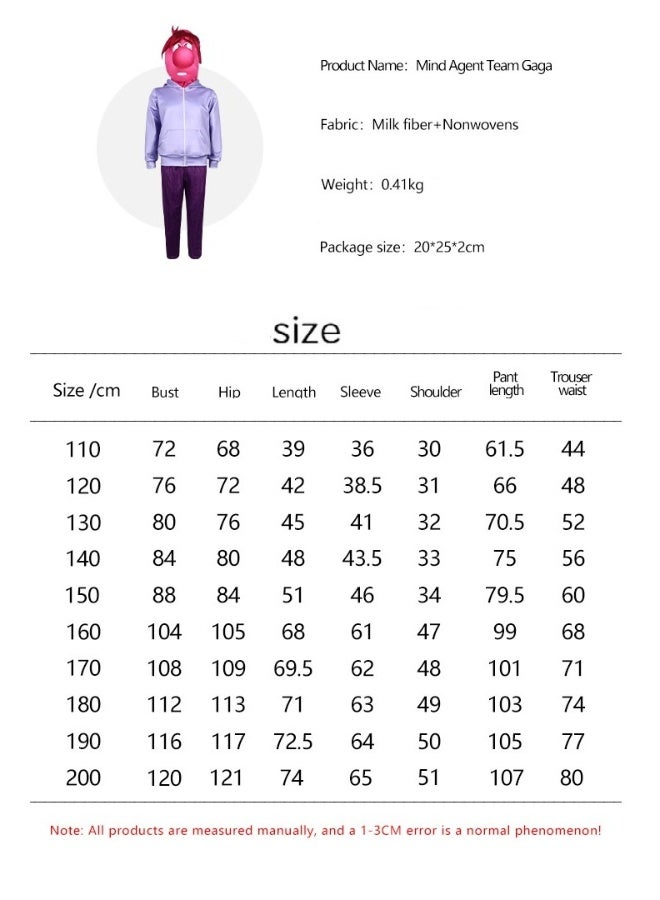 1 Set Party Cosplay Inside Out2 Embarrassment Costume For Kids Adult - Image 2
