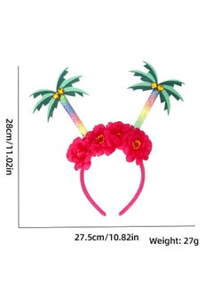 HOXIEYA Summer Headband Palm Tree Hair Band Cute Palm Summer Hair Hoop Design Hair Accessories Hawaii Beach Party Hair Headdress Decoration - palm  - Image 2