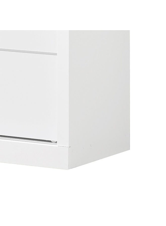 DANUBE HOME Supreme New 2Door Compact Sliding Door Wardrobe With Mirrors | Sturdy Closet Clothes Storage Cupboard | Modern Design Space Saving Cabinet For Bedroom L121xW57.5xH210cm-White - Image 5