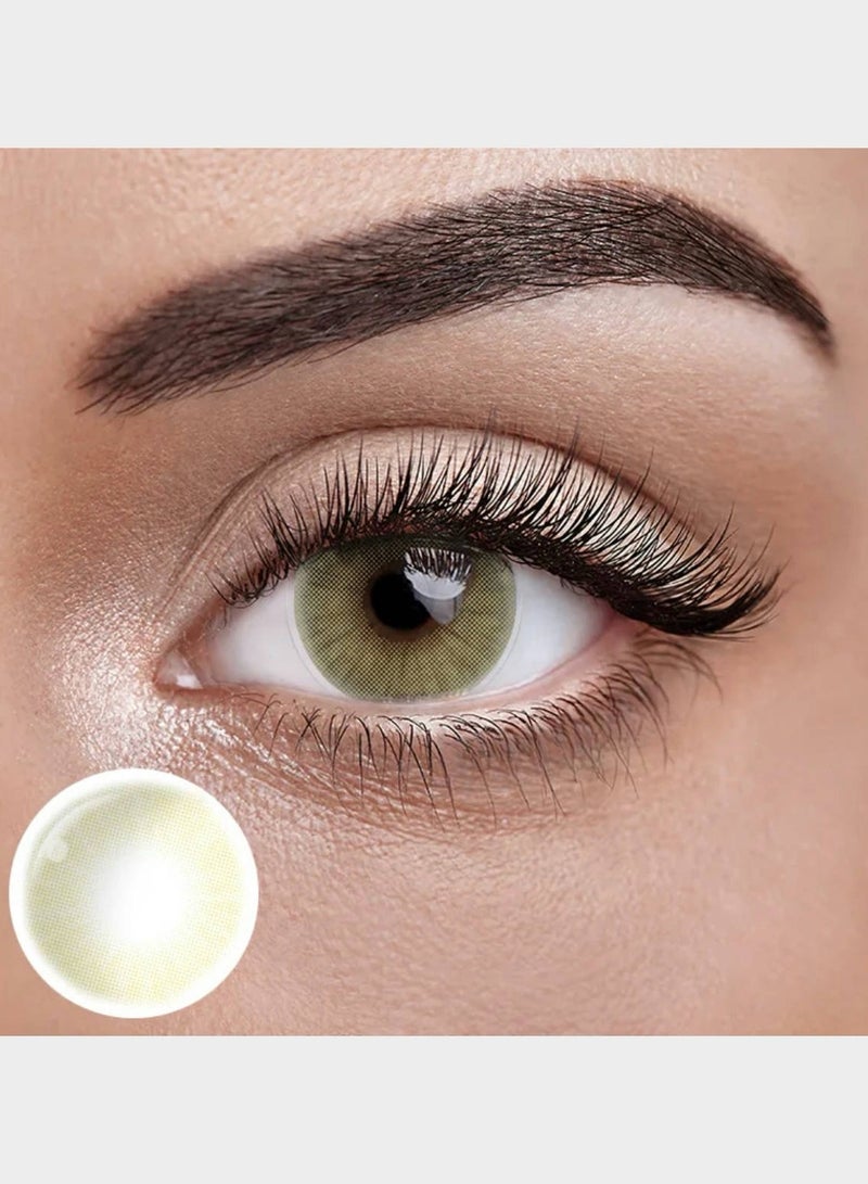 يونيبلينغ عدسات لاصقة ملونة هيدروكور أمبر البني (سنوية) - Image 2