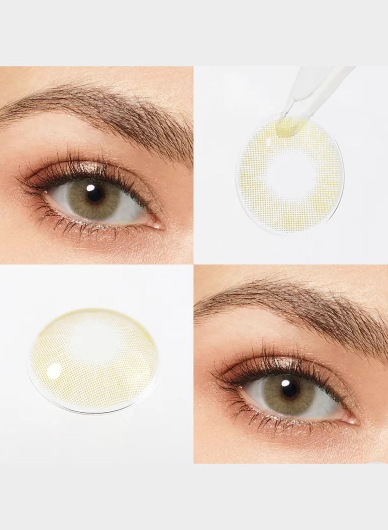 يونيبلينغ عدسات لاصقة ملونة هيدروكور أمبر البني (سنوية) - Image 3