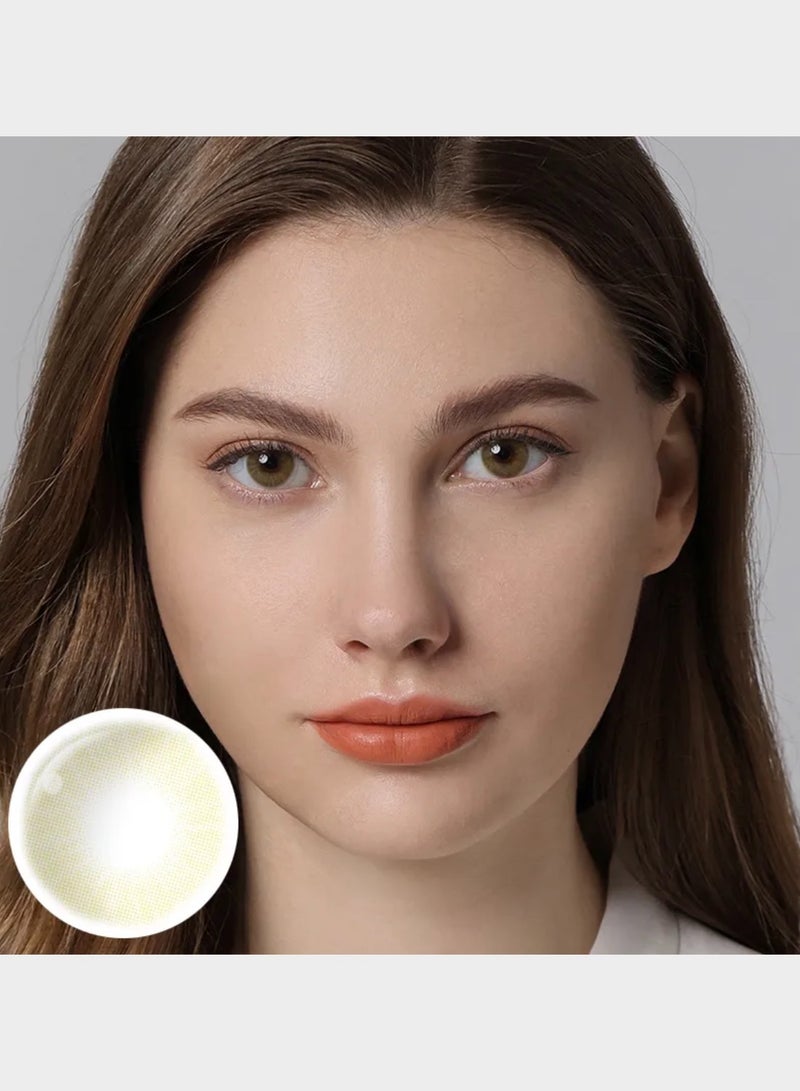 يونيبلينغ عدسات لاصقة ملونة هيدروكور أمبر البني (سنوية) - Image 1