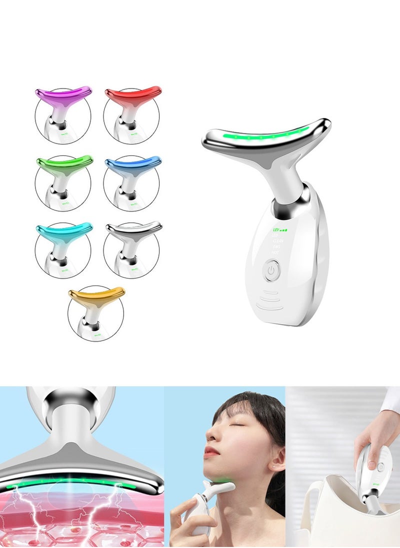 Joshberg Firming Wrinkle Removal Device, Neck Face Lifting Tighten Massager, LED Photon Therapy Anti Wrinkle Double Chin Remover  - Image 1
