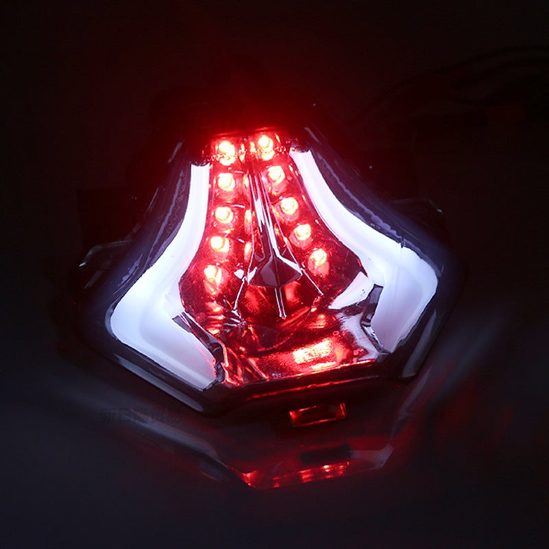 Generic R25 R3 MT03 MT07 modified LED rear tail light assembly motorcycle retro turn signal rear brake light Crane white light 