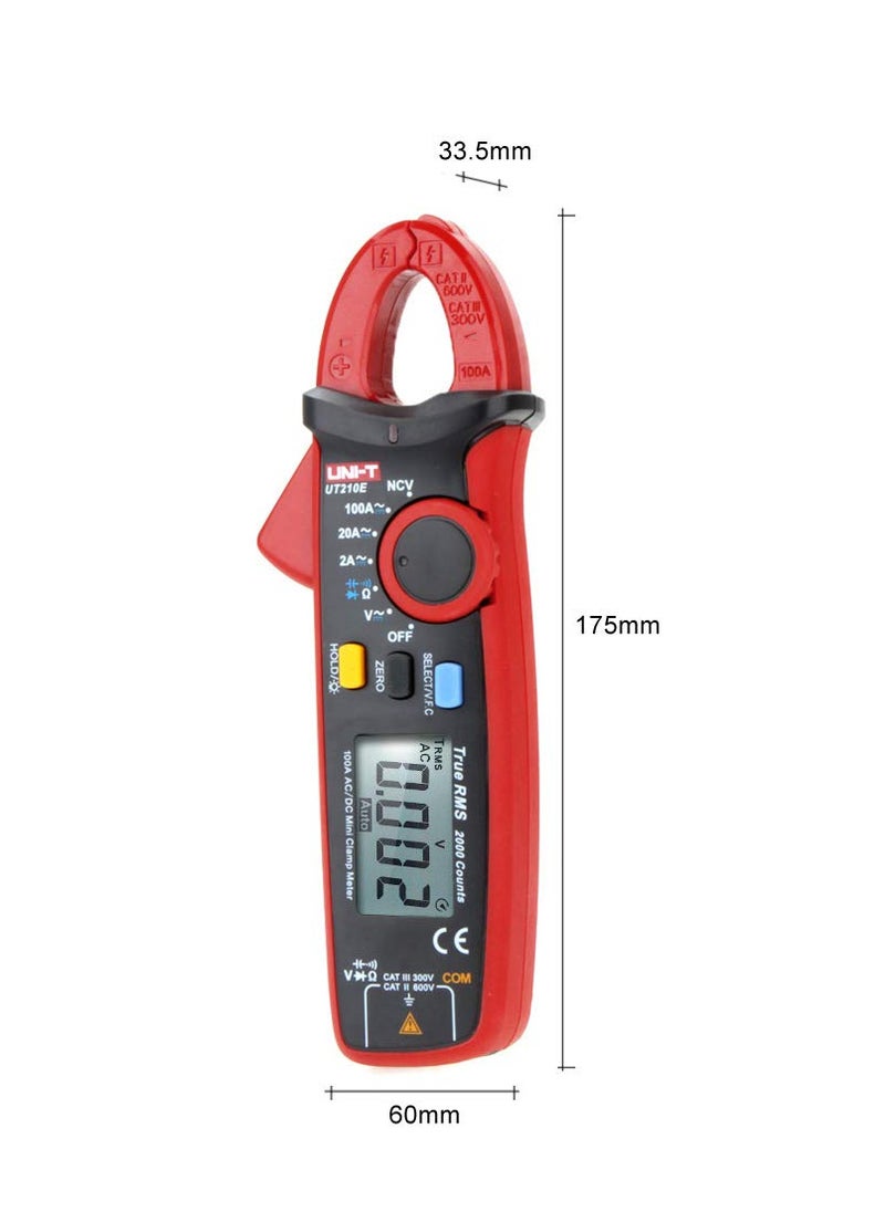 UNI-T UT210E Mini Digital Clamp Meter, Portable and Precise Handheld Multimeter for AC/DC Voltage, Current, Resistance, and Capacitance Measurements - pzsku/ZD4B51C1289CB74602359Z/45/_/1700134293/8b88d86a-dbfd-460d-a4c9-9b46d938dfb5