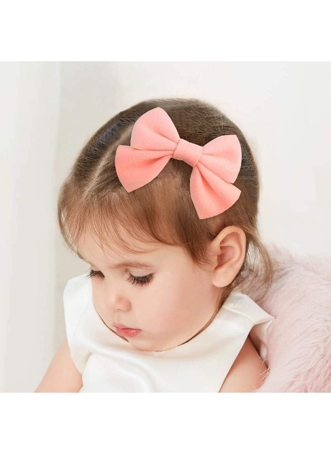 choicbaby choicbaby 32pcs Baby Girls Hair Bows Alligator Clips Velvet Hair Barrettes Hair Accessories for Little Girls Toddlers Teens Kids  - Image 5