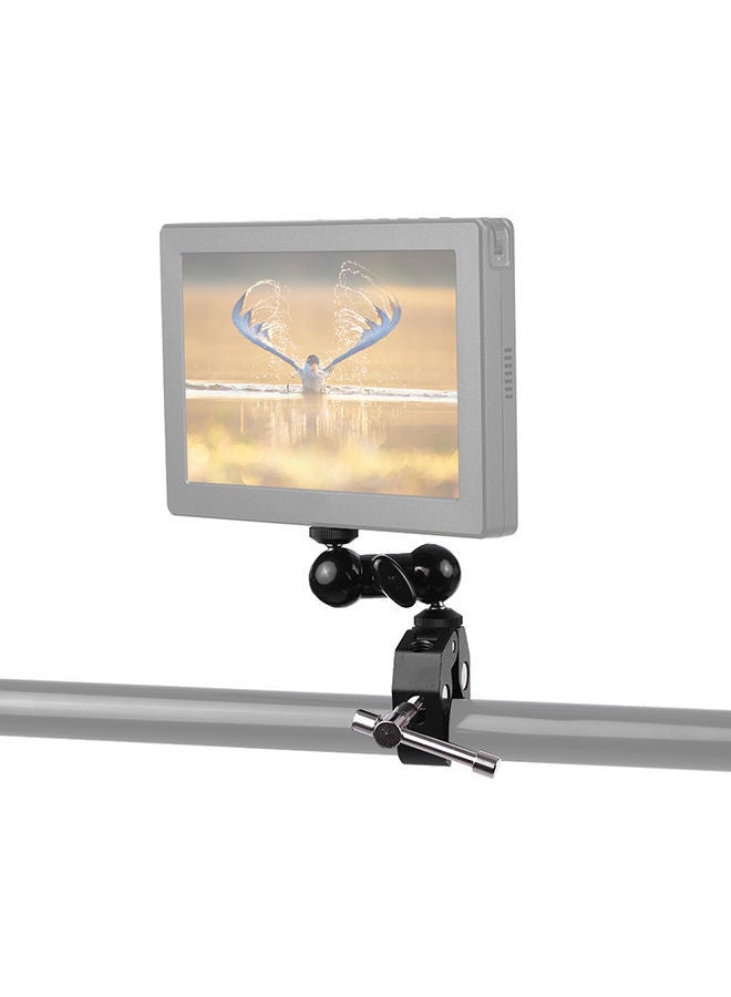 NIBEMINENT Dual Ballhead Arm Super Clamp Mount Black/Grey  - Image 3