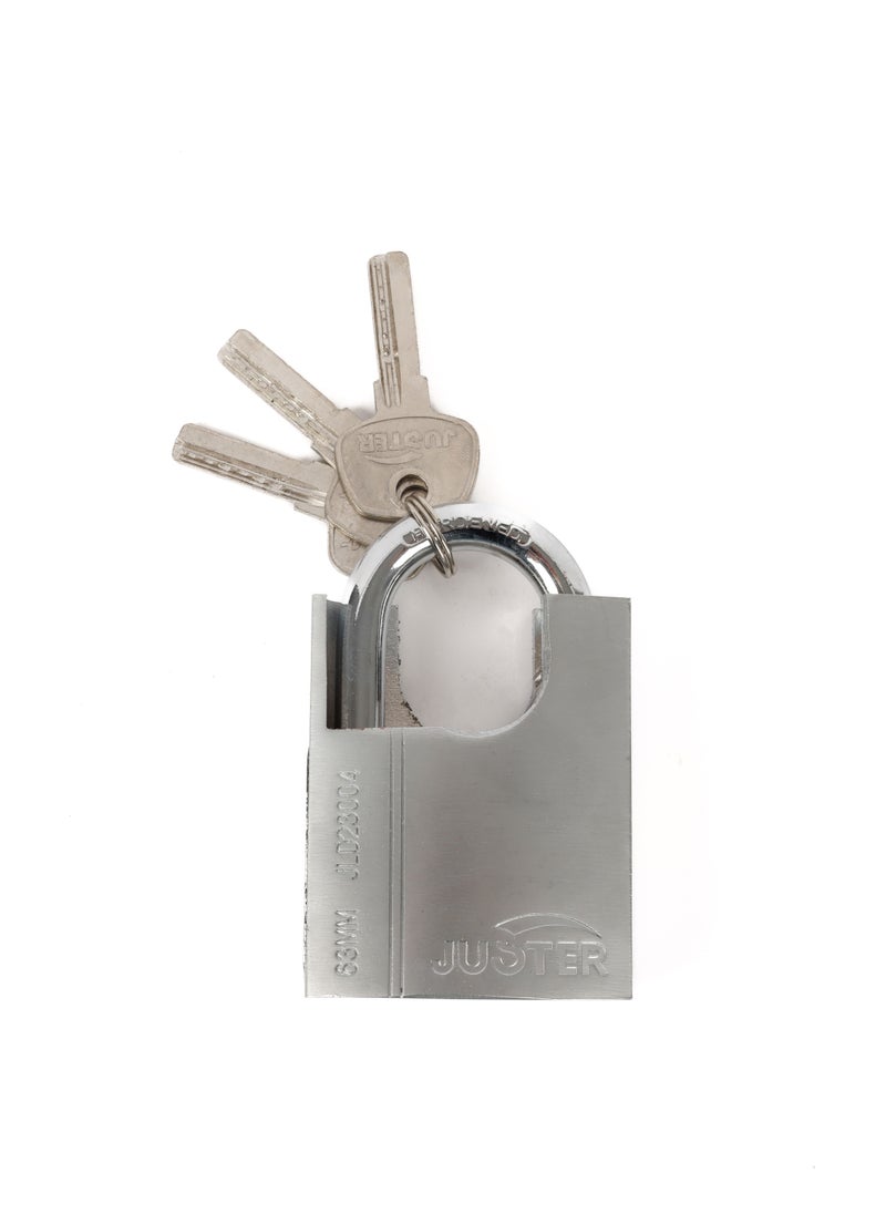 JUSTER Solid Padlock silver 63 mm  - Image 1