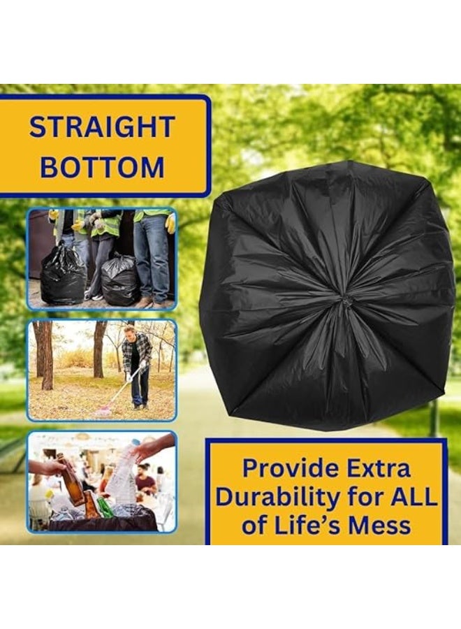 2 Rolls of 30 Gallon Heavy Duty Trash Bags 25 Black Plastic Garbage Bags for Contractor, Industrial, Home, Kitchen, Commercial, Yard, Lawn, Leaf (2x30 Gallons, 50 Bags) - Image 4