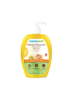 Mamaearth Mamaearth Vitamin C SPF 30 Sunscreen Body Lotion  Helps Prevent Tanning  Adds Glow to Skin  Lightewieght  NonGreasy  Suits All Skin Types  1014 Fl Oz300ml 