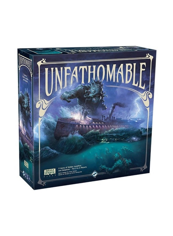 Fantasy Flight Games Unfathomable | Strategy Game for Teens and Adults | Arkham Horror | Hidden Traitor Board Game | Ages 14+ | 3-6 Players | Average Playtime 120-240 Minutes | Made by Fantasy Flight Games - Image 1