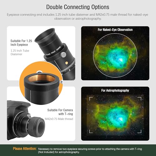 Astromania 1.25" High Precision Double Helical Focuser with 0.05mm Scale for Telescope Lenses/Finder & Guidescope - Image 4