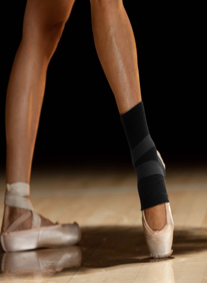 Copper Fit Pro Series Performance Compression Ankle Sleeve, Black with Copper Trim, Medium - Image 2