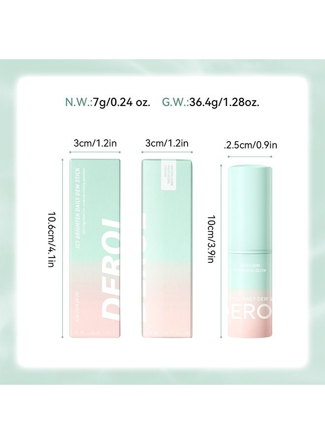 ديرول ترتد إصلاح التجاعيد متعددة البلسم للتجاعيد للوجه لترطيب العصي اليومية الندى ، مكون هيدرات لإحساس التبريد الطبيعي ، الجلد الجاف المنعش ، العناية بالبشرة المضادة للشيخوخة الكولاجين - Image 3