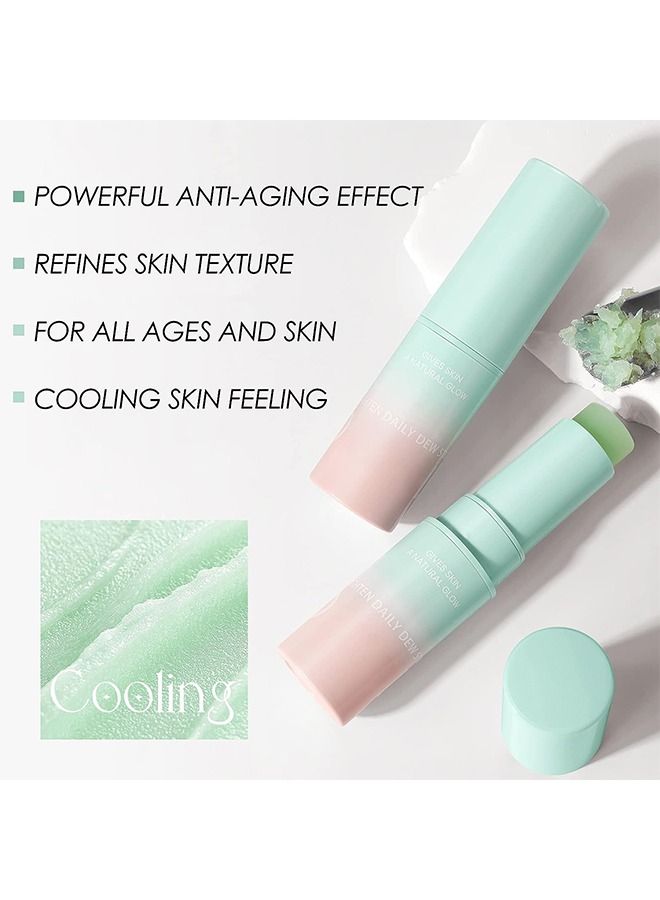 ديرول ترتد إصلاح التجاعيد متعددة البلسم للتجاعيد للوجه لترطيب العصي اليومية الندى ، مكون هيدرات لإحساس التبريد الطبيعي ، الجلد الجاف المنعش ، العناية بالبشرة المضادة للشيخوخة الكولاجين - Image 4