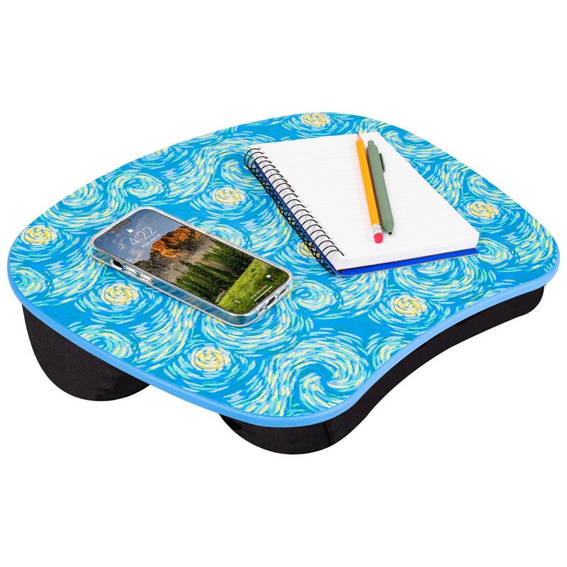 LAPGEAR MyStyle Portable Lap Desk with Cushion - Starry Blue - Fits up to 15.6 Inch Laptops - Style No. 45339 - Image 1