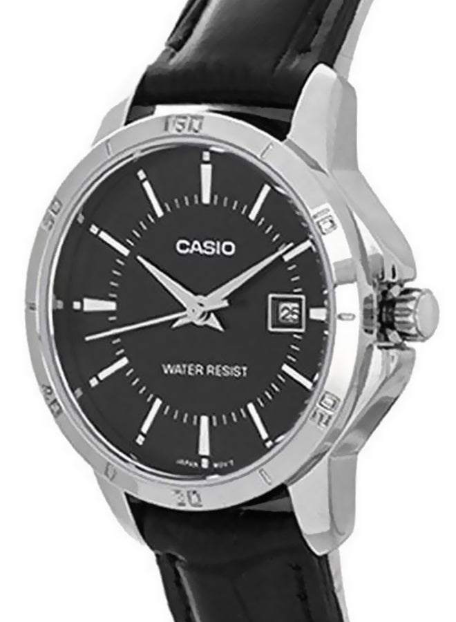 CASIO Women Dress Analog Watch LTP-V004L-1A - 35 mm - Black - Image 4