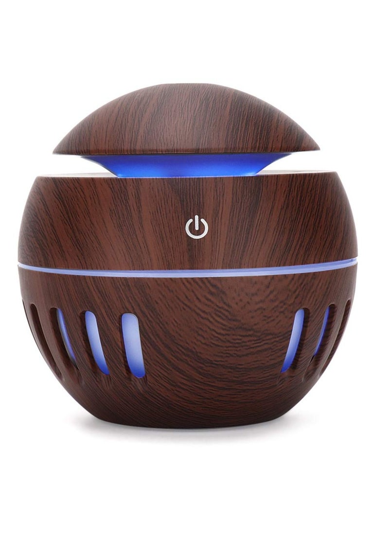 Excefore - Cool Mist Humidifier, Aromatherapy Diffuser, with Colorful LEDs for Home Bedroom Office, Diffusers for Essential Oils, 130ml USB Desktop Humidifier, Gifts for Mom Women - Image 1