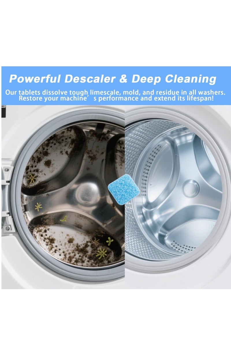 24PCS washing machine cleaner, fully automatic disinfection deep cleaning for pre-loading and top-loading washing machines, professional washing machine cleaner deodorizing, used to remove dirt and odors.  - Image 4