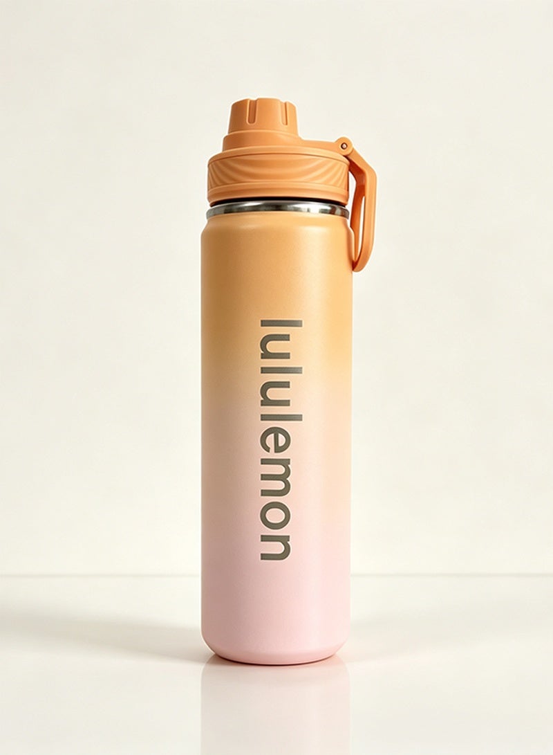 LululemonStainless steel sports vacuum insulated water bottle, suitable for holding water, iced tea, hot tea, etc., with a capacity of 710 milliliters - Image 1
