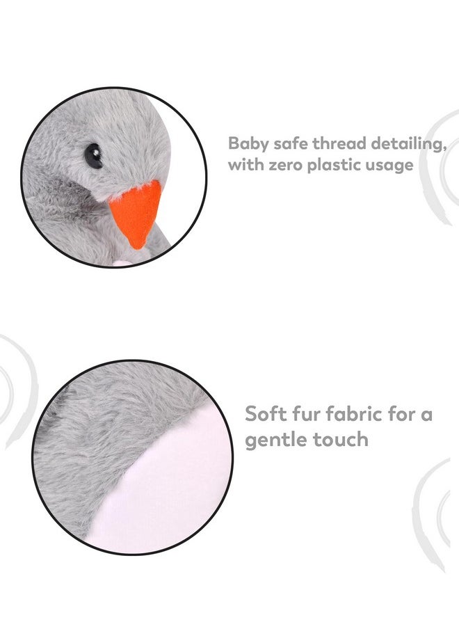 Besties BESTIES Animal Stuffed Mom & Baby Penguin Plush Soft Toy for Girls Boys Kids (Grey)  - Image 4