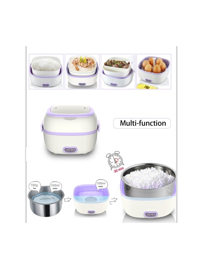 Generic Electric Portable Rice Cooker YY26600 White/Purple  - Image 5