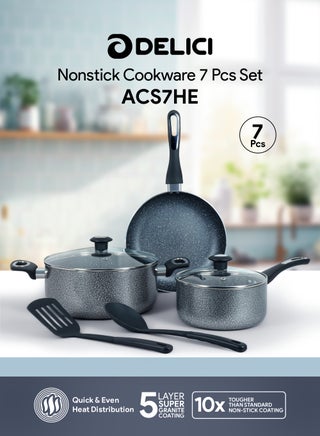 Gray exterior and black interior  7 pcs