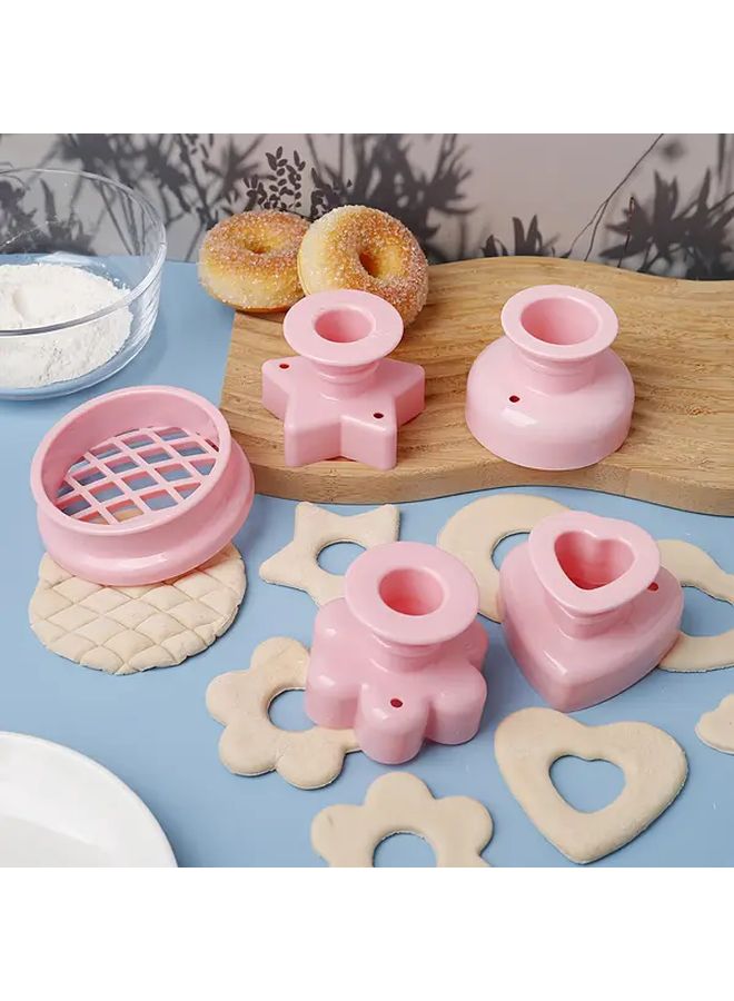 Heart Donut Mold Multi Shape Baking Tool Kitchen Press Cutter - Image 2