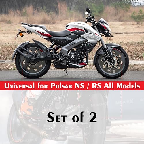 MIKANIX Carbon Finish Wind Design Front/Rear Pro Disc Wheel Cover 17 Inch Fairing Kit Compatible with Pulsar RS/NS All Models - Image 2