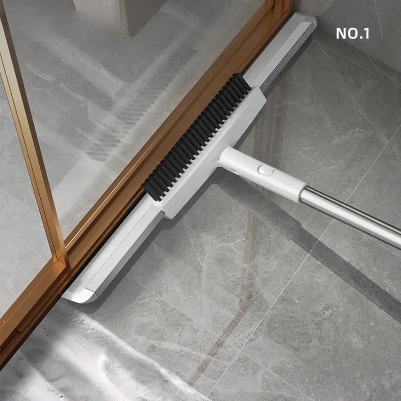 Rexez 2-in-1 Floor Cleaning Brush with Scraper & Wiper | Magic Broom for Bathroom, Glass, Tile, Windows, Dust & Pet Hair - Image 5