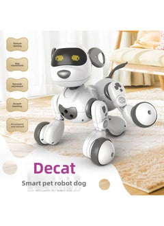 ماركة غير محددة Yingjia 18011 2099 Dicat Robot Dog الكهربائية الذكية كلب حوار التحكم عن بعد الصبي التعليم المبكر لعبة-اللون: أزرق وأبيض  - Image 2