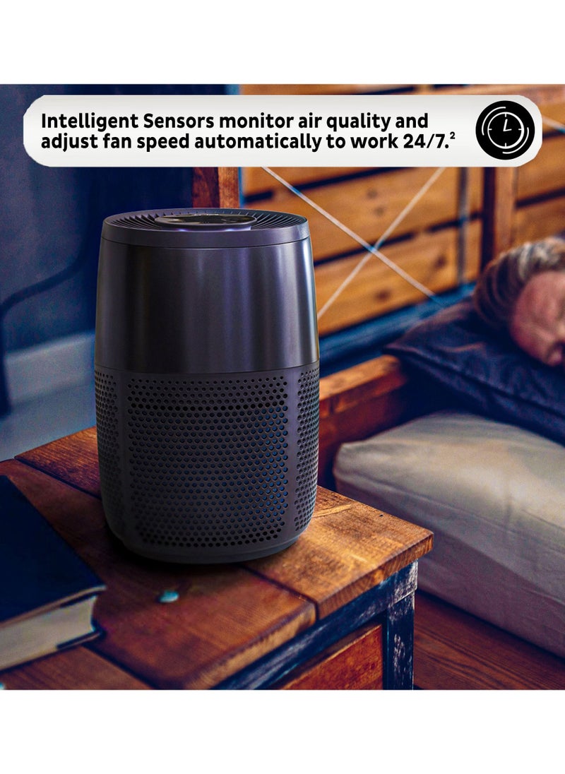 Instant Air Purifier AP100B, with Plasma Ion Technology, Advanced 3-in-1 HEPA Filtration System-Pollen Filtration, Air Cleaner, Dust Extraction - For Home and Business use (12.6 sq m), Black
