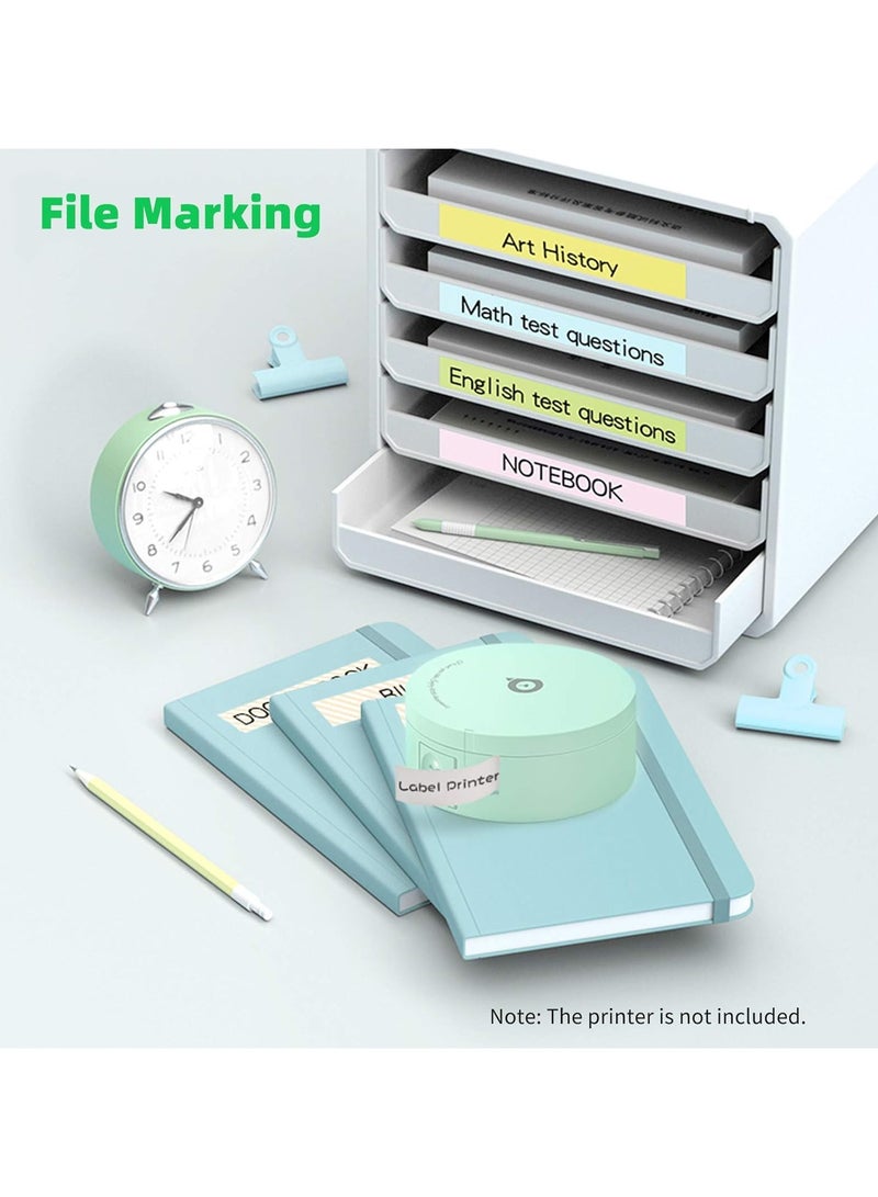 بيري بيدج ورقة لاصقة لملصقات ذات نمط لطيف (رول واحد)، شريط لاصق، ورقة طباعة حرارية، الاسم، السعر، ملصقات باركود، لتنظيم المنزل والمكتب، مقاوم للماء والزيت ومضاد للتمزيق لآلة PeriPage L1 المصغرة - Image 5