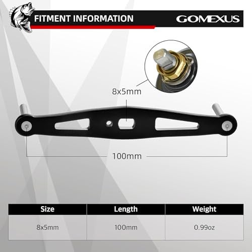 GOMEXUS Power Handle Compatible for Shimano Curado SLX Tranx Daiwa Tatula Baitcasting Reel Handle - Image 3