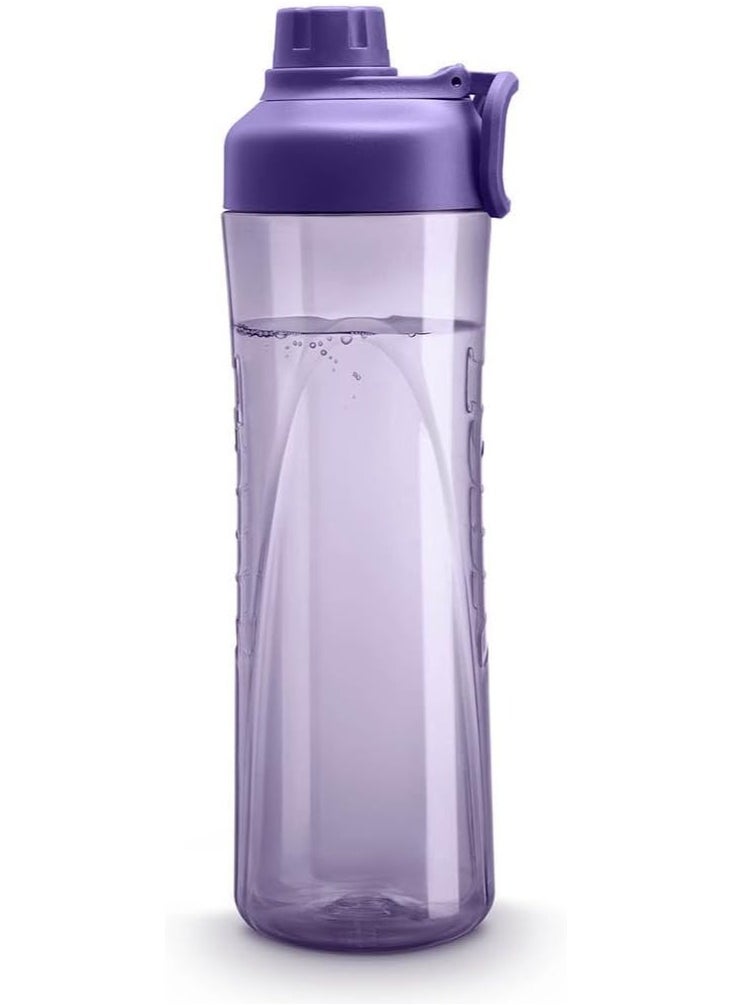 TANK Tank Tritan Plastic Water Bottle 800mL, Purple, BPA Free  - Image 3