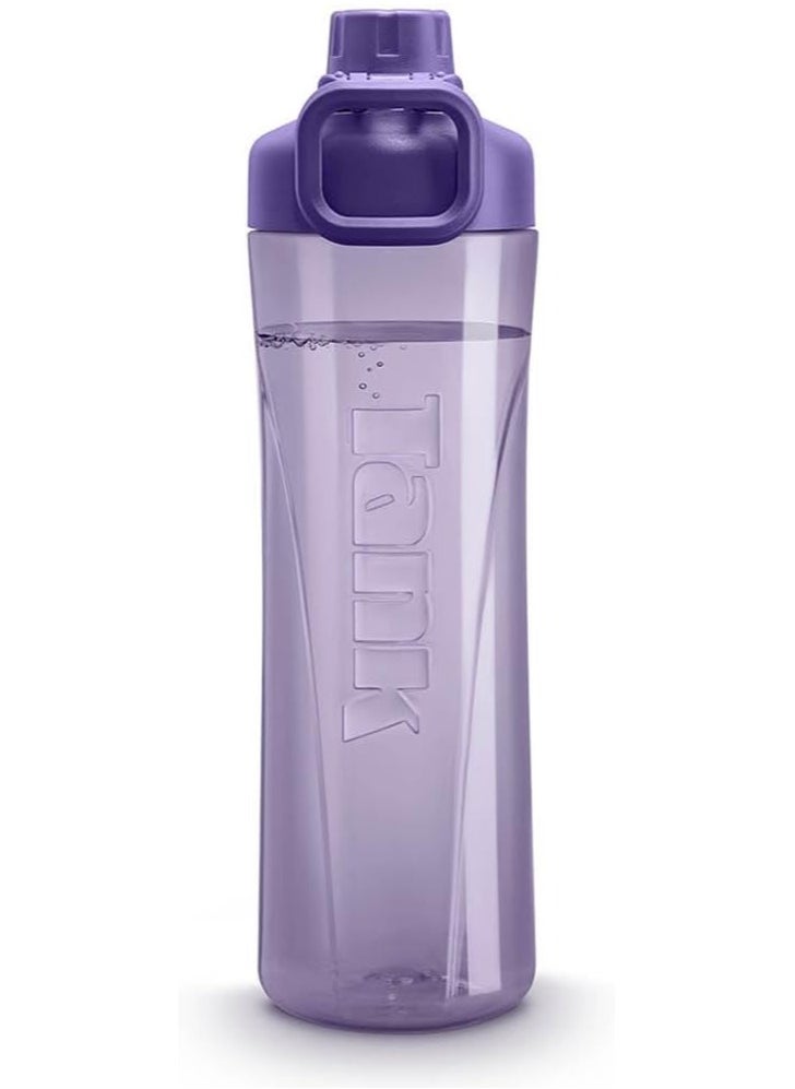 TANK Tank Tritan Plastic Water Bottle 800mL, Purple, BPA Free  - Image 4