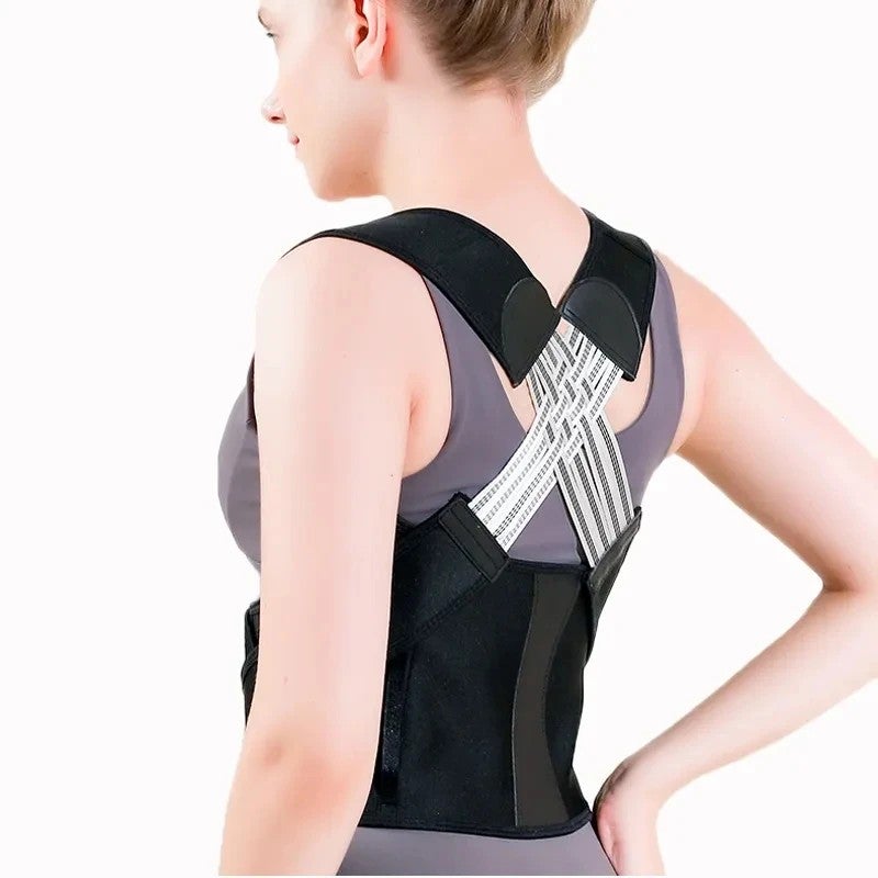 Bluejw Adjustable Shoulder Back Posture Corrector Support Belt - Waist Trimmer for Men, Women & Kids - Orthopedic Brace - Image 4