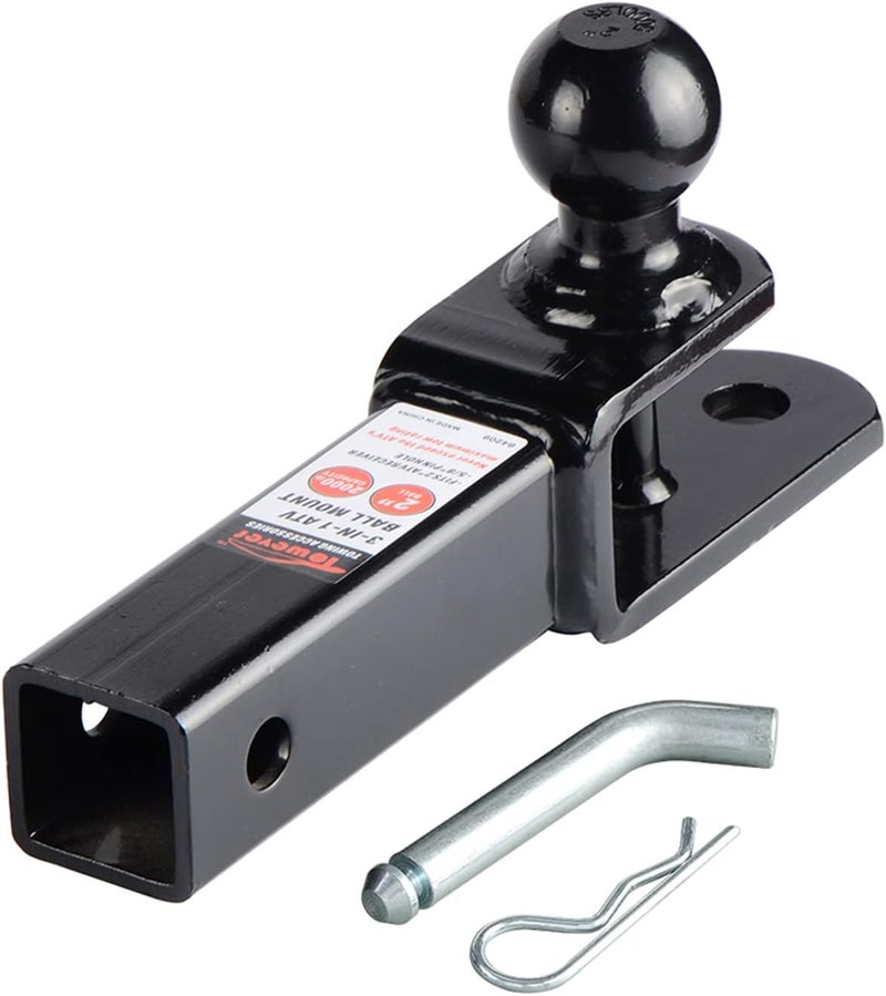 Towever 84209 2 inches ATV Receiver Hitch 3 in 1 Ball Mount with 2 inches Ball - Image 2