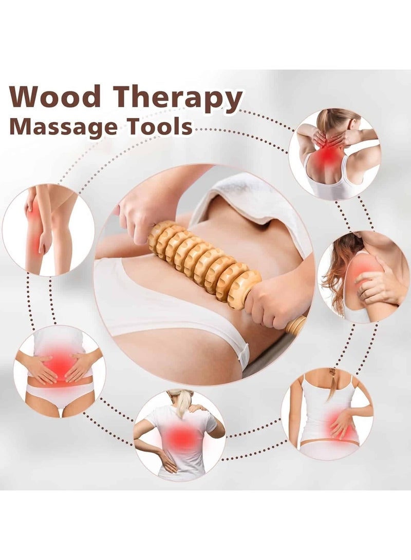 Aideli 6-in-1 Wooden Massage Tools Set, Wood Therapy Kit for Body Shaping, Sculpting and Muscle Pain Relief - Image 4