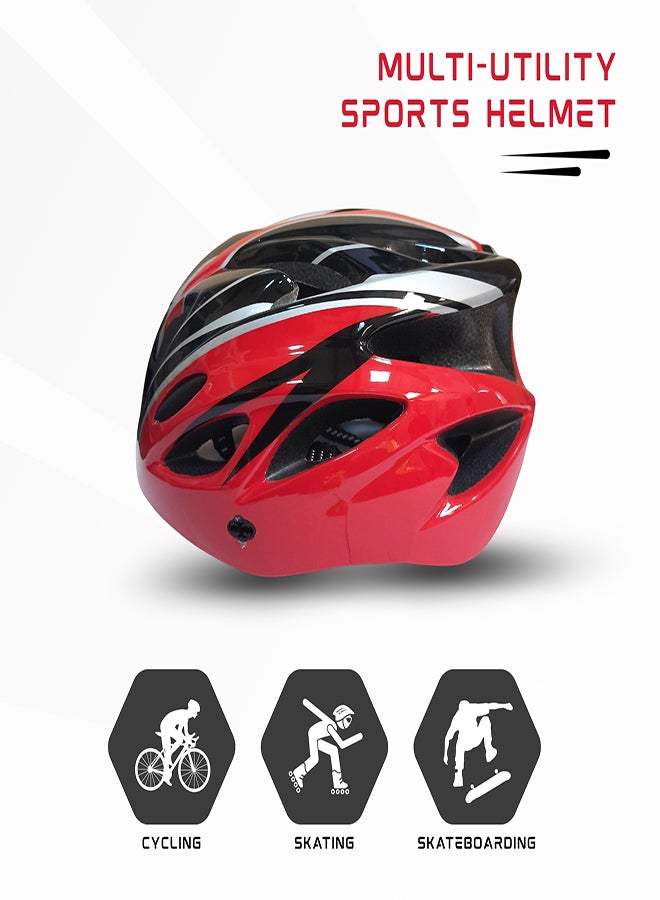 ENDLESS  خوذة دراجة وزلاجات El1051 مع حزام قابل للتعديل | المادة: بولي كربونات، إبس | مع وسادة داخلية للتبطين للراحة | للبالغين، النساء والرجال - Image 2