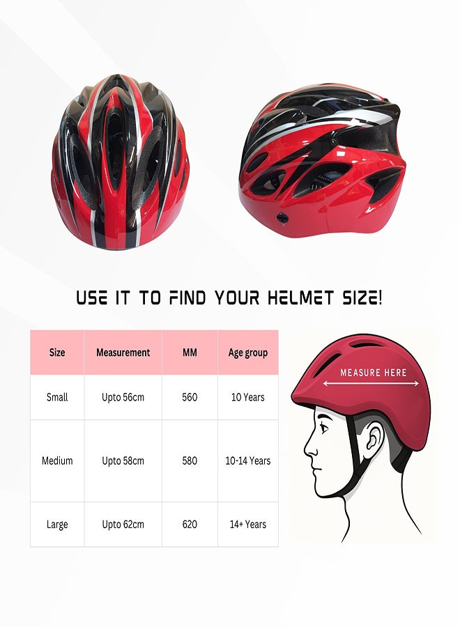 ENDLESS  خوذة دراجة وزلاجات El1051 مع حزام قابل للتعديل | المادة: بولي كربونات، إبس | مع وسادة داخلية للتبطين للراحة | للبالغين، النساء والرجال - Image 4