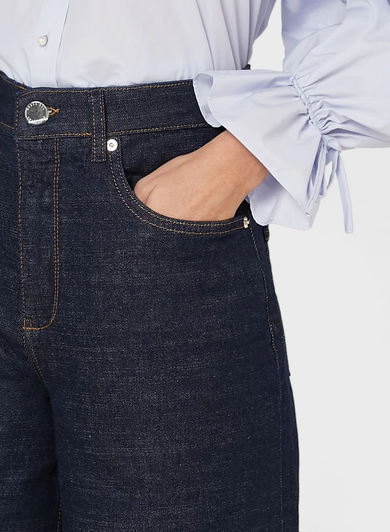 Ted Baker High Waist Wide Leg Jeans