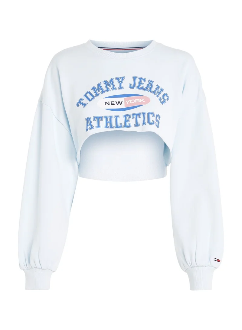 TOMMY JEANS Logo Graphic Crop Sweatshirt