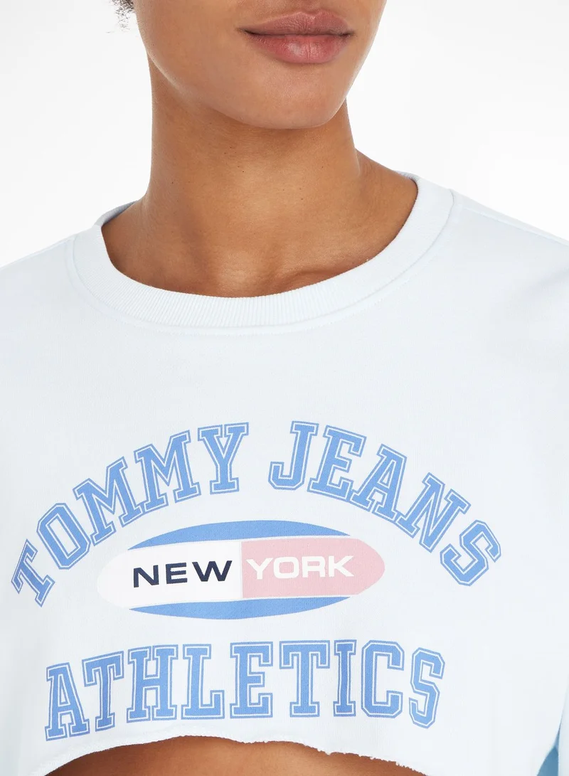TOMMY JEANS Logo Graphic Crop Sweatshirt
