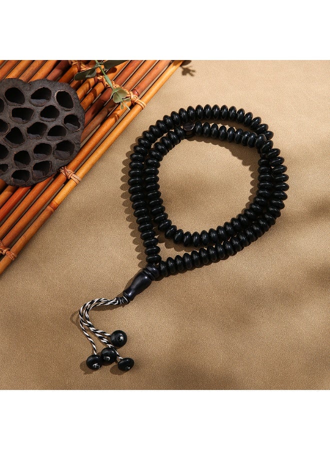 NIBEMINENT 99 Muslim Prayer Beads Black/6mm 