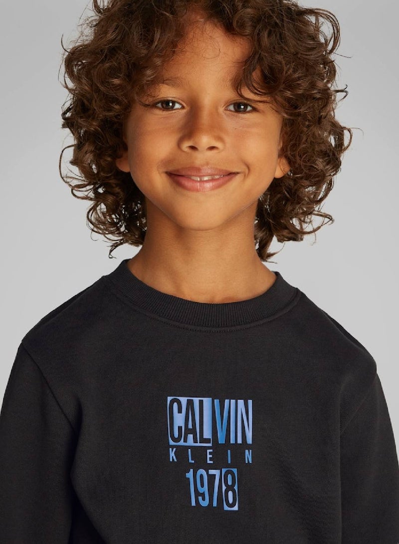 كالفن كلاين جينز سويتشيرت بطبعة غرافيك - Image 3